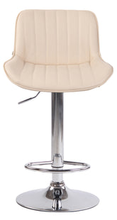 TPFLiving Barhocker Lento Gestell Metall in Chromoptik Kunstleder